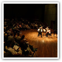 One of the conservatory's string quartets