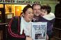Sun Flower Chinese takeaway in Denbigh, has won the Daily Post's best Chinese in North Wales award. (l-r) Owner Julie Miller, with husband Paul and son Alex, celebrate their win.