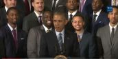 President Obama Celebrates Golden State Warriors At White House [WATCH]
