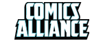 Logo for the website http://comicsalliance.com