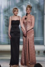 Melanie Griffith and Dakota Johnson at event of The 63rd Annual Golden Globe Awards (2006)