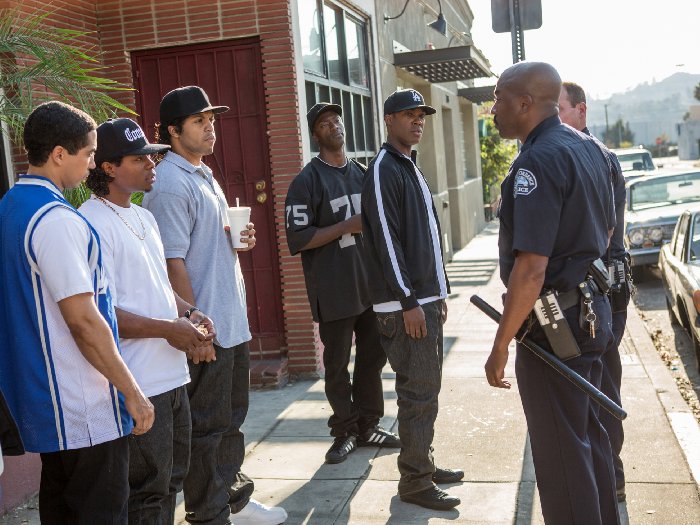 Still of Neil Brown Jr., Aldis Hodge, Corey Hawkins, Jason Mitchell and O'Shea Jackson Jr. in Straight Outta Compton (2015)