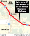 Interstate 10 also known as Pearl Harbor Memorial Highway