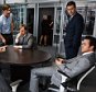 Film: The Big Short (2015), starring Jeremy Strong as Vinny Peters, Rafe Spall as Danny Moses, Hamish Linklater as Porter Collins, Steve Carell as Mark Baum, Jeffry Griffin as Chris and Ryan Gosling as Jared Vennett.

Paramount Pictures and Regency Enterprises