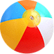 Image of a beach ball.