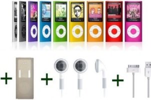gNg 8 GB MP3 player Video Player (4th Gen) With Built In FM Radio, FREE USB Cable, Rubber Case & Earphones Random Colour