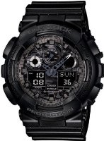 G-Shock Men's Quartz Watch with Multicolour Dial Analogue - Digital Display and Black Resin Strap GA-100CF-1AER