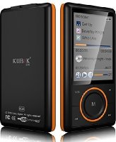 Kubik Evo 8GB MP3 Player with Radio and Expandable MicroSD/SDHC Slot - Black