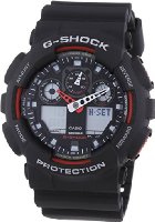 Casio Ga-100-1A4Er Men's Combi Watch with G-Shock Resin Strap