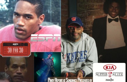 ESPN's 7 hour miniseries on OJ Simpson and Showtime's Spike Lee-directed doc on "Off the Wall" era Michael Jackson will both celebrate at the Kia Supper Suite at Sundance, amongst others. (Photos courtesy of Sundance Film Festival Film Guide)