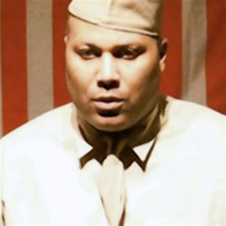 airmen3 Playwright, actor and director Layon Gray in his play "Black Angels Over Tuskegee," which will debut Saturday at the Byham Theater.
