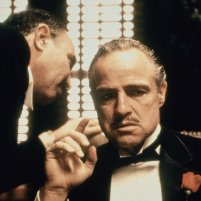 Still of Marlon Brando and Salvatore Corsitto in The Godfather (1972)