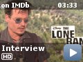 The Lone Ranger -- Johnny Depp discusses his role in Gore Verbinski's The Lone Ranger.