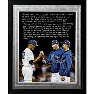   FRAMED 16X20 ANDY PETTITTE FACSIMILE 'TAKING OUT MO' STORY METALLIC PHOTO