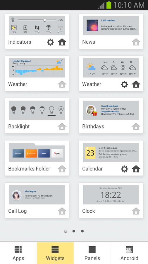    Yandex.Shell (Launcher+Dialer)- screenshot  