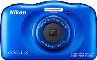 Nikon Coolpix S33 Digitalkamera (13,2 Megapixel, 3-fach opt. Zoom, 6,9 cm (2,7 Zoll) LCD-Display, USB 2.0, bildstabilisiert) blau