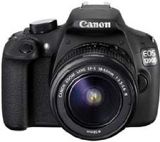 Canon EOS 1200D 18MP Digital SLR Camera (Black) with 18-55mm and 55-250mm IS II Lens,8GB card and Carry Bag