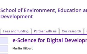 e-Science for Digital Development: “ICT4ICT4D”