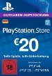 PlayStation Store Guthaben-Aufstockung 20 EUR [PS4, PS3, PS Vita PSN Code - deutsches Konto]