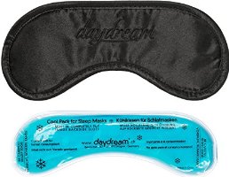 Daydream Premium-Schlafmaske mit Kühlkissen (auch als Kühlmaske verwendbar), schwarz - der TOP-SELLER seit über 10 Jahren!