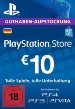 PlayStation Store Guthaben-Aufstockung 10 EUR [PS4, PS3, PS Vita PSN Code - deutsches Konto]