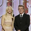 Kurt Russell and Kate Hudson at event of 73rd Golden Globe Awards (2016)