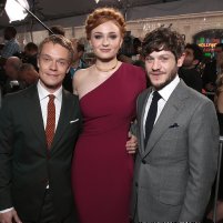 Alfie Allen, Iwan Rheon and Sophie Turner at event of Game of Thrones (2011)