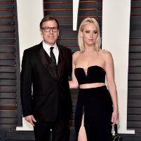 David O. Russell and Jennifer Lawrence at event of The 88th Annual Academy Awards (2016)