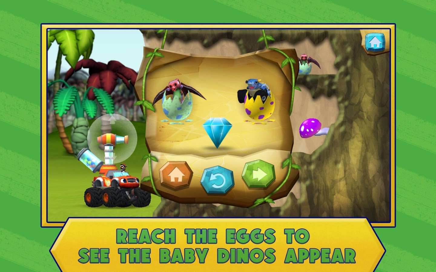    Blaze Dinosaur Egg Rescue Game- screenshot  