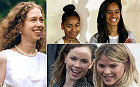 US First Children  Chelsea Clinton, Sasha Obama, Malia Obama, Jenna Bush & Barbara Bush