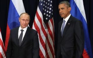 Vladimir Putin and Barack Obama in New York in September 2015