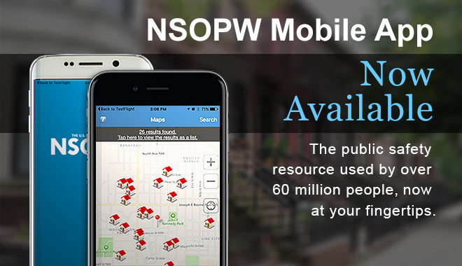 NSOPW Mobile App:  Now Available