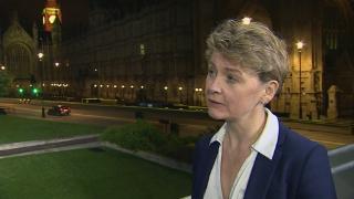 Yvette Cooper: Early polls show divided country