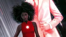 The cover of Invincible Ironman, featuring the character Riri Williams, a science genius, who will replace Tony Stark in the superhero role (Marvel Entertainment/AP)