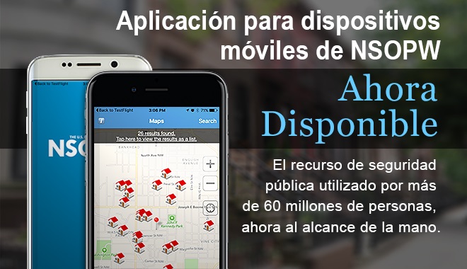 Aplicación para dispositivos móviles de NSOPW:  Ahora Disponible