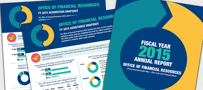 FY 2015 Annual Report cover and snapshots