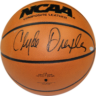 Clyde Drexler Signed NCAA I/O Basketball