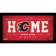 Calgary Flames 10x20 Home Sweet Home Sign