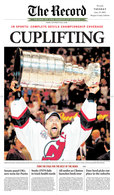 "Cuplifting" 2003 Devils Stanley Cup Front Page Reprint