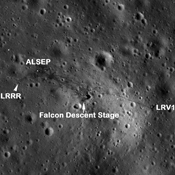 Annotated Apollo 15 Landing Site