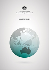 Department of Foreign Affairs and Trade Annual report 2014-15 cover