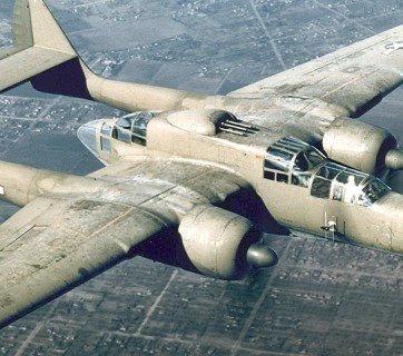 The Northrop P-61 'Black Widow' had a three man crew and was the first aircraft built specifically as a night fighter.