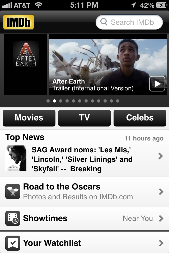 iOS homepage image