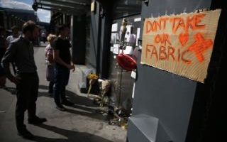 Comment: People leave tributes at the doors of Fabric nightclub in London, which was forced to close last week 