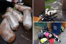 Rotten kebab meat was dumped outside Patricia Laidler's home