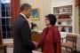 Elouise Cobell with President Barack Obama - Photo courtesy of Fire in the Belly Productions