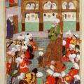 Women listening to Shaykh Baha al-Din Veled in Balkh (Rumi's father) from an adjoining room.
