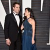 Olivia Munn and Aaron Rodgers at The 87th Annual Academy Awards (2015)