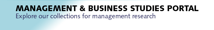 Find the latest management research reports, articles and books with the British Library Management & Business Studies Portal