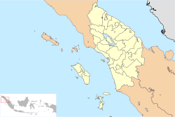 Location of Binjai in Indonesia